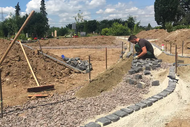 Entstehung des Bestattungsgartens Pulheim – Bauphase, Aufnahme 19 von 32