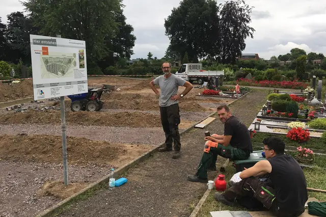 Entstehung des Bestattungsgartens Pulheim – Bauphase, Aufnahme 21 von 32